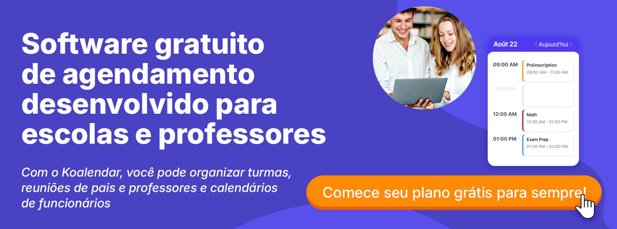 Ferramenta de agendamento Koalendar para educadores